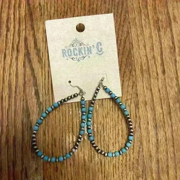 Turquoise Western Earrings - Picture 2 of 2